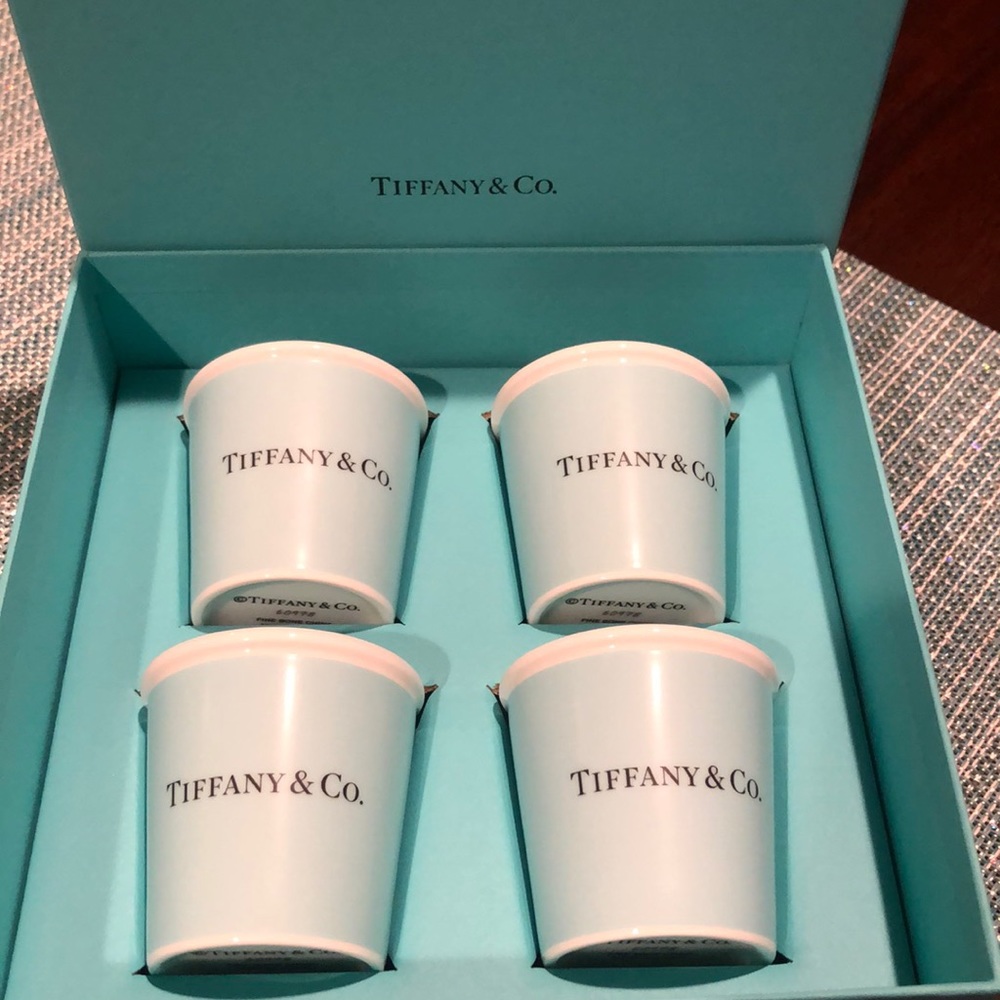Tiffany & Co.Bone China Espresso Cups set of 4